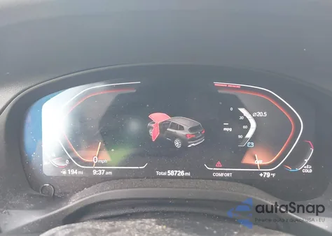 2022 BMW X3 Sdrive30I z USA, uszkodzony, nr VIN WBX47DP08NN173563